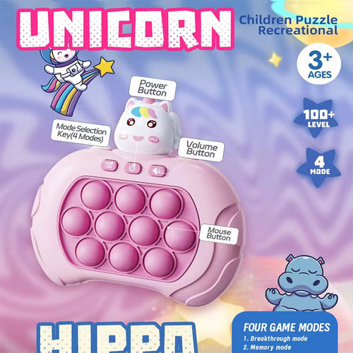 Electronic Pop it & Quick Push Game Console