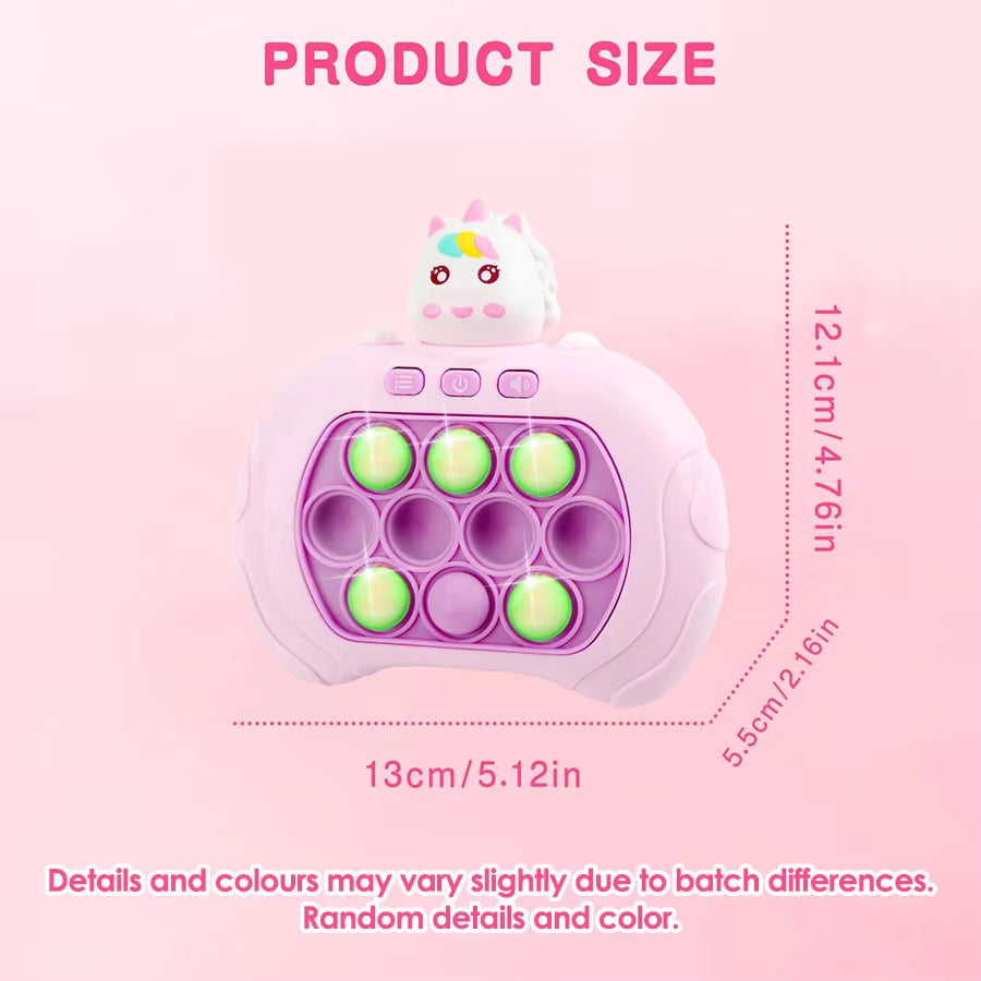 Electronic Pop it & Quick Push Game Console