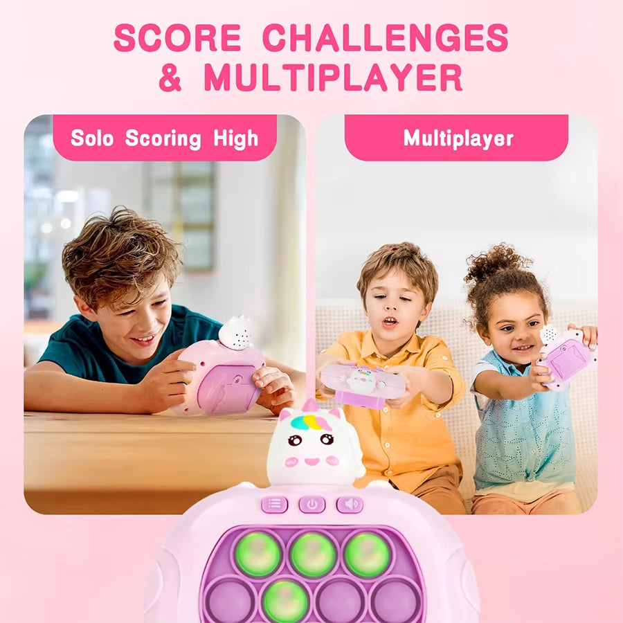 Electronic Pop it & Quick Push Game Console