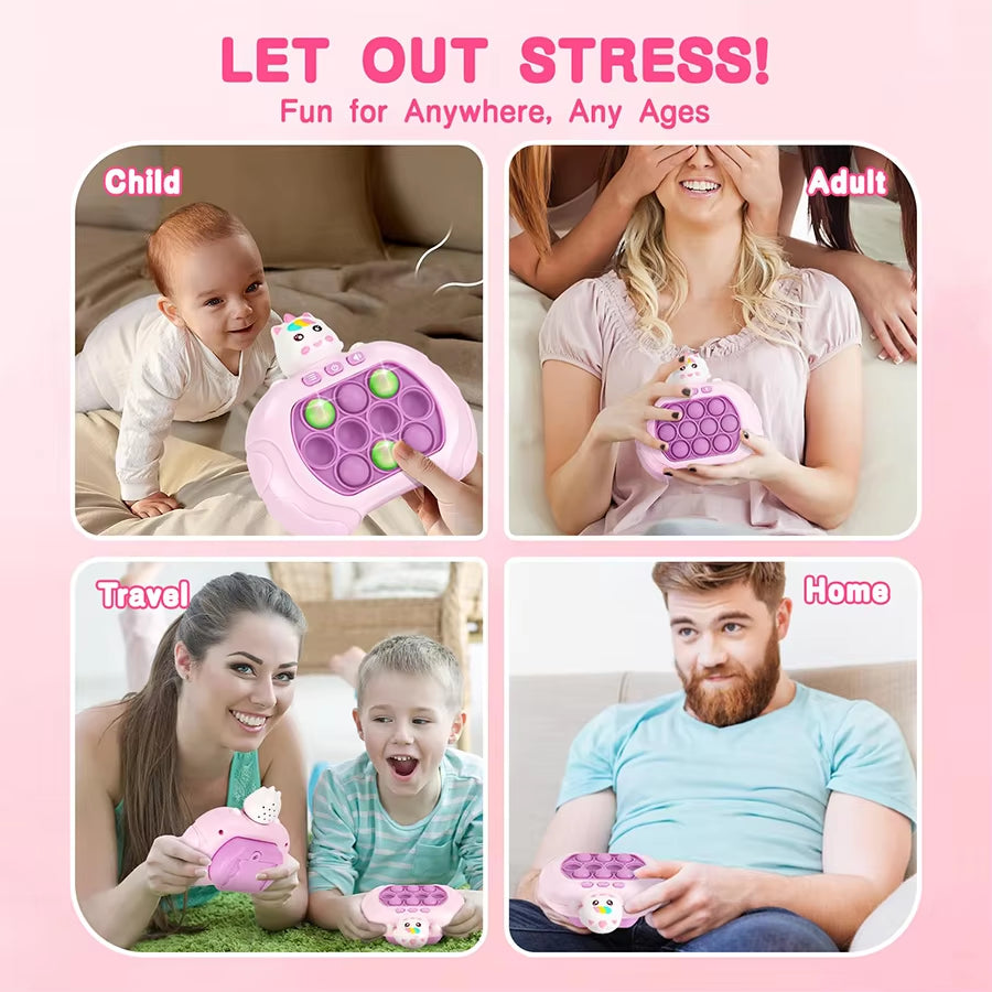 Electronic Pop it & Quick Push Game Console